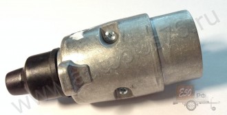 Вилка электрическая алюминиевая, европейский стандарт, кругл