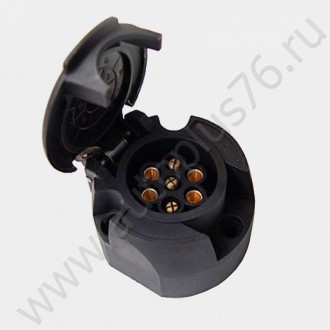 Розетка фаркопа 7 контактная с пыльником БЕЗ ПРОВОДОВ