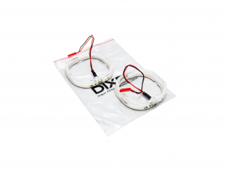 Кольца Квадратные LED 3 дюйма (95mm) Белые 2-режима DC 9-15V К-Т 2 шт.