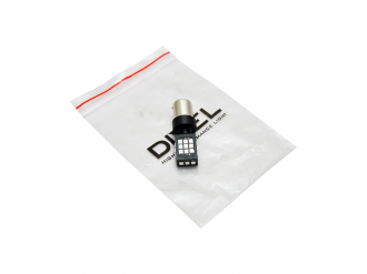 Светодиодная лампа DIXEL P21W (BA15S) (1156) 27 SMD (2835) Красный (Не полярный) 12V